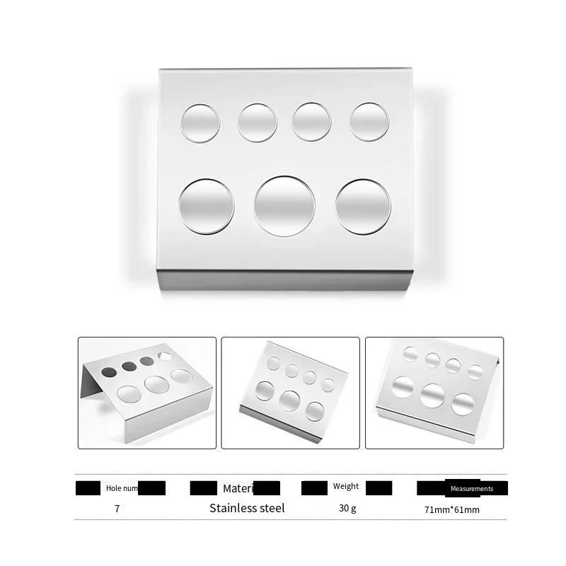Прямоугольная крышка из нержавеющей стали, контейнеры для пигментных чернил для татуировок, подставка для колпачков, держатель, контейнер для хранения, стойка, аксессуары для татуировок
