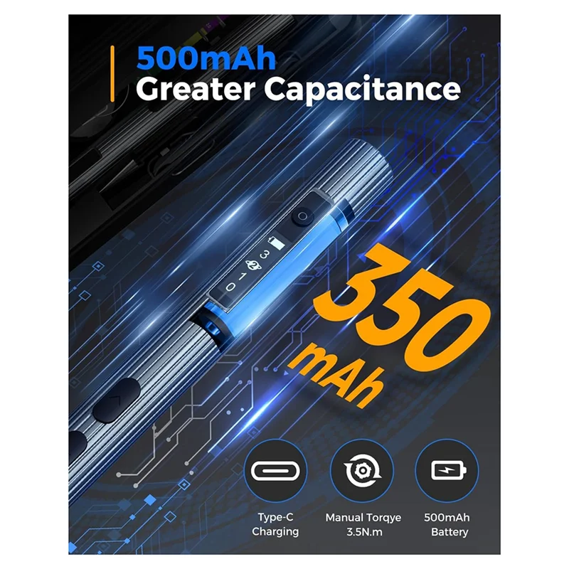 

Mini Electric Screwdriver,58-In-1 Electric Screwdriver Kit With 48 Magnetic Bits, For Phone Watch Camera Laptop-ABGL