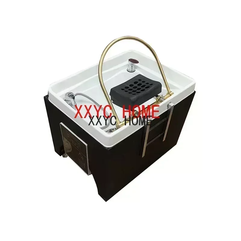 Mobile head processing basin, water circulation shampoo bed, beauty shampoo rack, hair  and bar