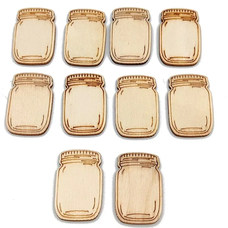 20 قطعة من قطع الزجاجات الخشبية الحلي الخشبية أقراص خشبية فارغة غير مكتملة لحلي عيد الميلاد ذاتية الصنع #1