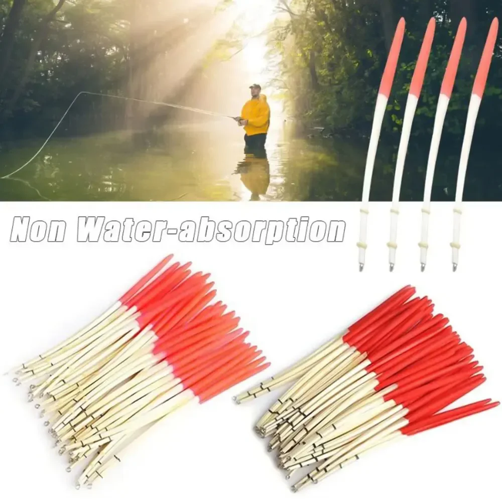 10PCS/Lot Peacock Feather Float Hard Tail Type Fishing Float Bobber Feather Station Floating Fishing Float with Ring for Fishing