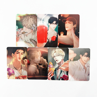 4-8 Pcs Korean Manga Backlight Lomo Card Yeongwoon & Seo-in Characters Small Cards Photocard Cosplay Gift