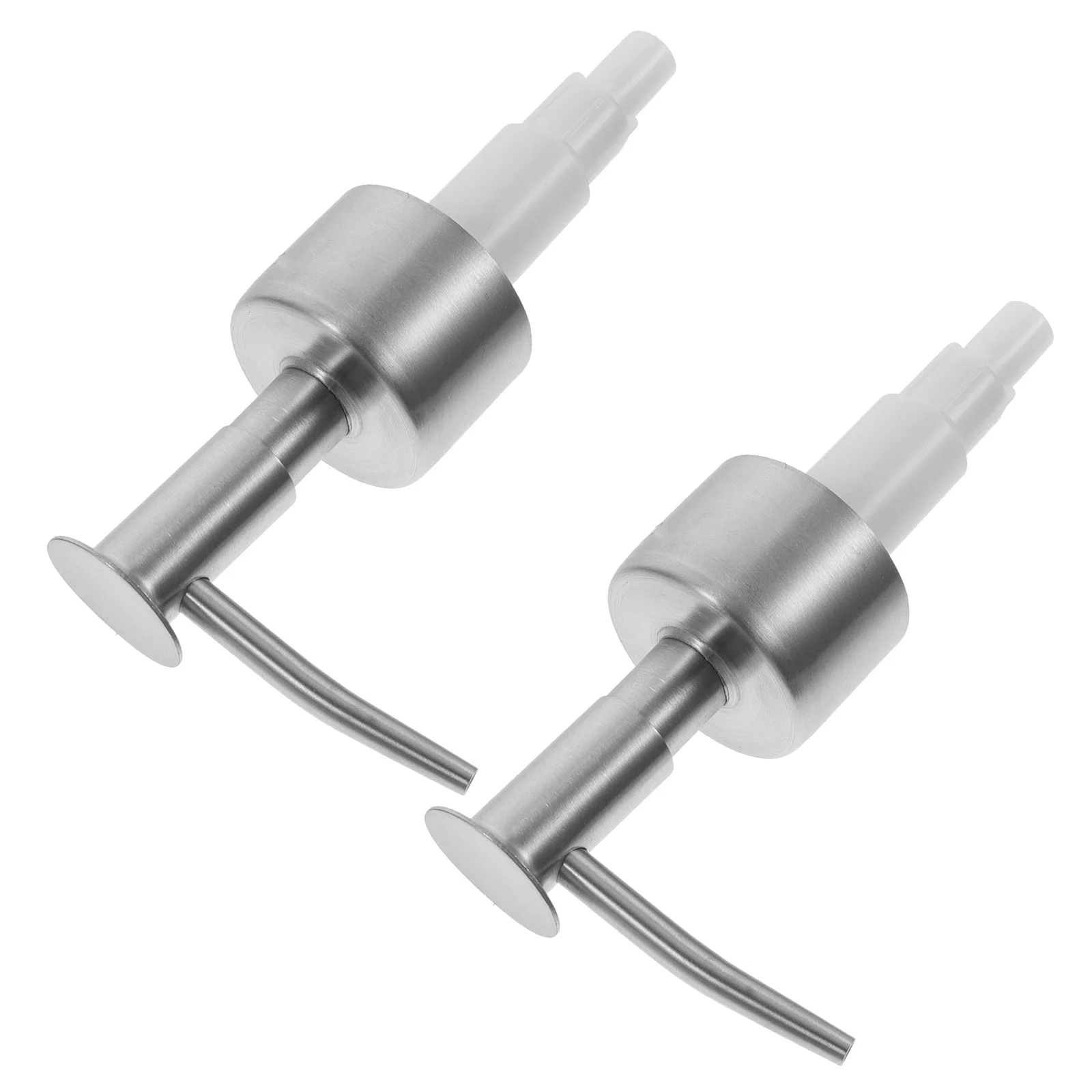 

2Pcs Rust Proof Lotion Dispenser Pump Stainless Steel Press Pump Lid 28 Thread Size Replacement for Bottles Dispenser Lids