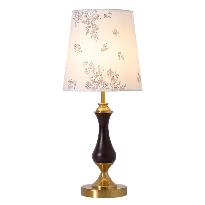 

New Chinese minimalist high-end atmosphere desk lamp B & B retro study bedroom eye protection bedside lamp