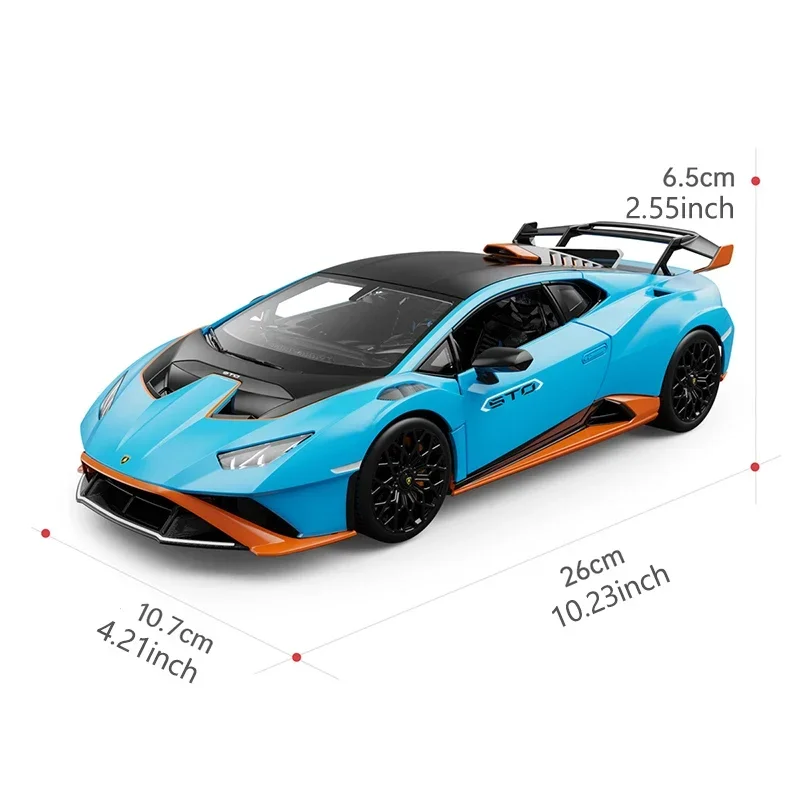 1:18 Lamborghini Huracan STO Supercar Diecast Car Model Toy Die Cast Model Car Collection Gifts For Adults Children