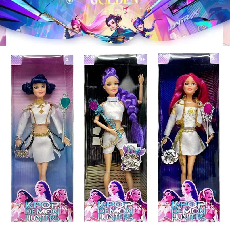 

NEW Doll Toys Kpop Demon Hunters Action& Figure Toy Rumi Mira Zoey& Beautiful Princess Baby Girl Dolls Plastic DIY Toy for Girls