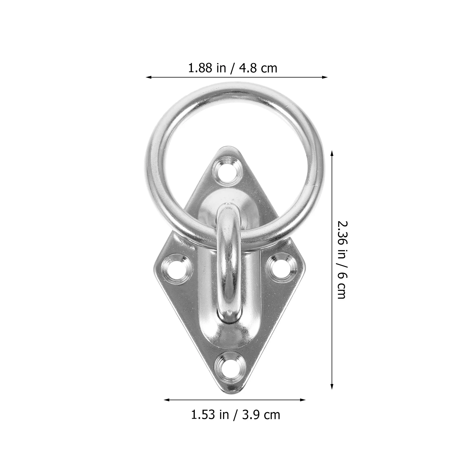Ancla de amarre de remolque de acero inoxidable, placa de montaje de anillo redondo, gancho de remolque para coche, ganchos de cama de camión de alta resistencia para vehículos