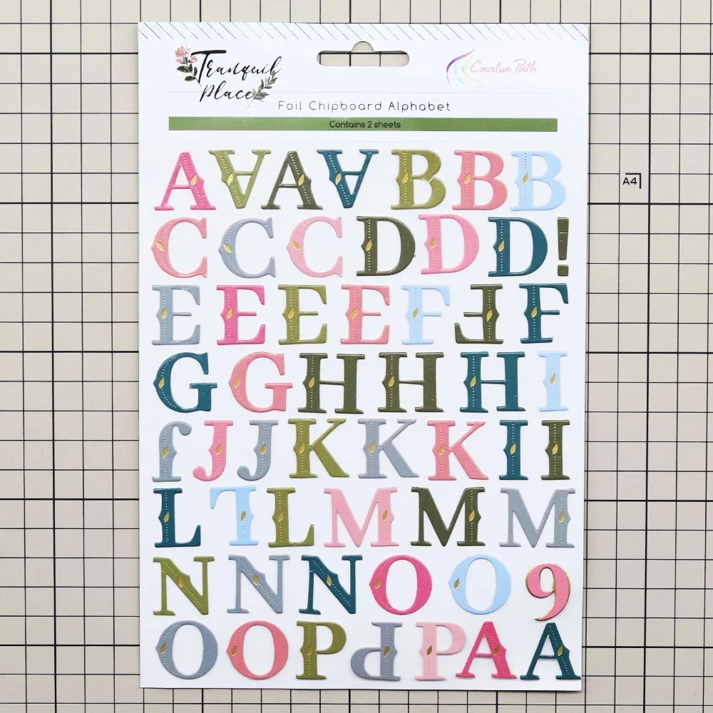 Creative Path Alphabet-Aufkleber mit englischen Buchstaben, selbstklebende goldene Scrapbooking-Deko-Aufkleber für die Kartenherstellung, Planer, Journaling – Detail 16