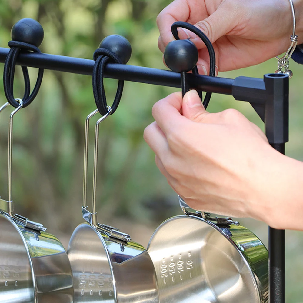10/15cm Elastic Ball Rope Portable Outdoor Heavy Duty Tarp Tie Tent Fixing Bungee Ball Cords for Canopy Tarpaulin Awning Shelter