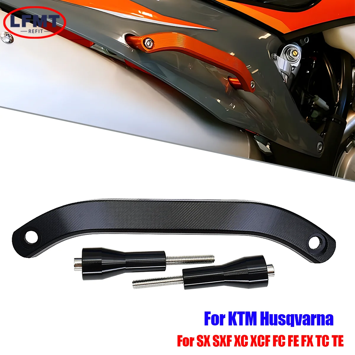 2019-2023 CNC Rear Passenger Seat Grab Handle Handrail For KTM Motorcycle SX SX-F XC XC-F EXC EXC-F XCW TPI SIX DAYS 125cc-500cc