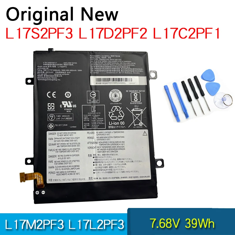 NEW Original Battery L17L2PF3 L17M2PF3 L17S2PF3 L17D2PF2 L17C2PF1 For Lenovo IdeaPad D330 D330-10IGL D330-10IGM