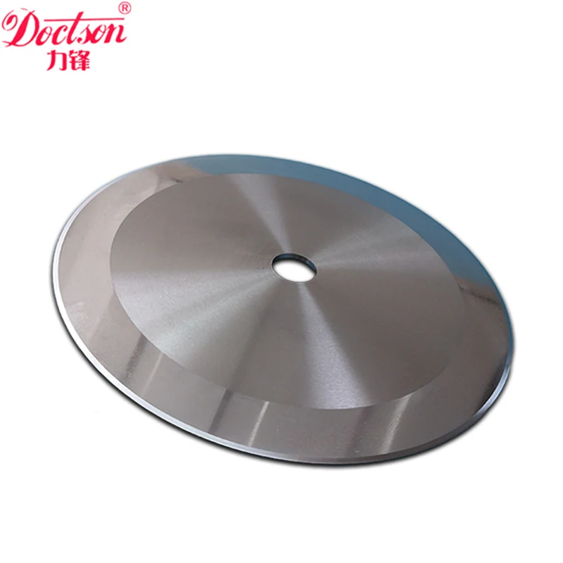 Large Circular Tungsten Carbide Blade Paper Cutter Blades Industrial Knife Slitting Machine Blade Tungsten Steel Material