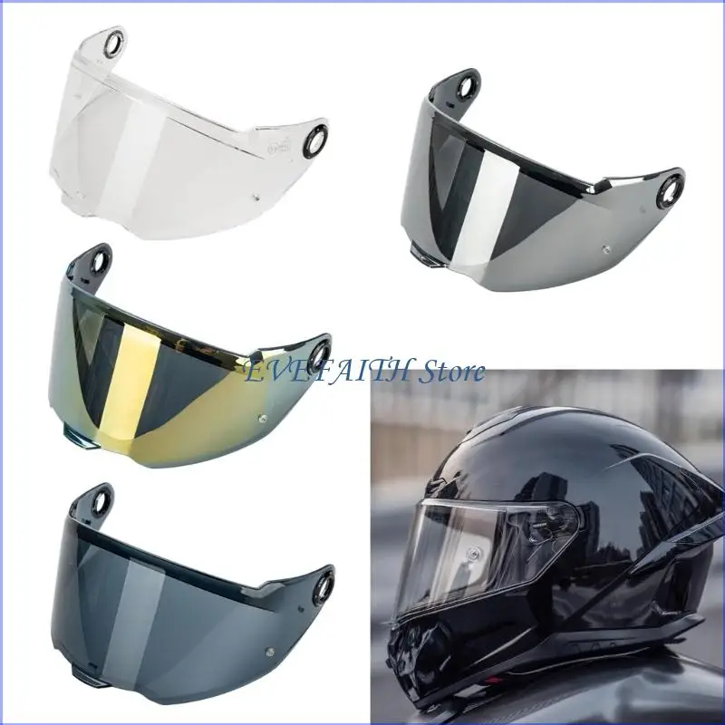 

124B Clear Anti Scratch Helmet Lens Protector Fits Popular Motorcycle Headgear Types