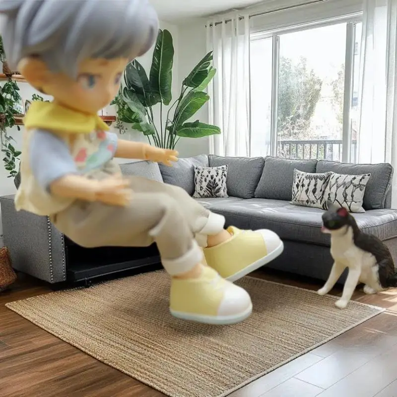 Plastikowe miniaturowe stołki, zestaw 5 sztuk; Akcesoria do domku dla lalek; Meble modelarskie w skali 1/12; Zabawka do zabawy w udawanie