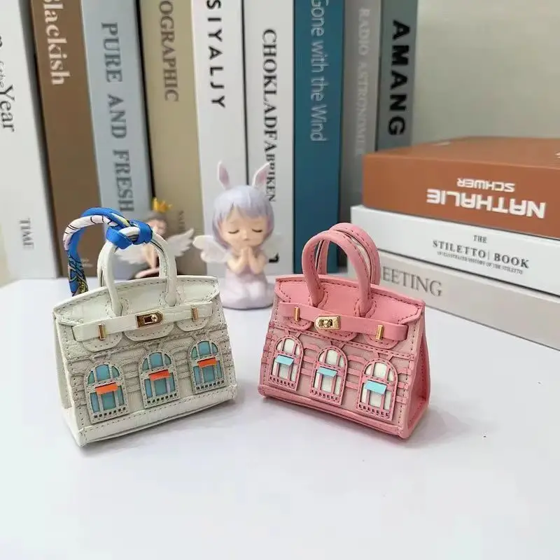 Nuevo Mini bolso de platino caliente, decoración de casa pequeña, colgante creativo bonito, decoración de llaves de coche, bolsa para auriculares, billetera cero, regalos para mujer