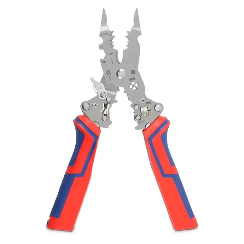 

ABXF-Многофункциональный инструмент для зачистки проводов 9 в 1, обновленная модель с функцией измерения напряжения для зачистки и обжима проводов.