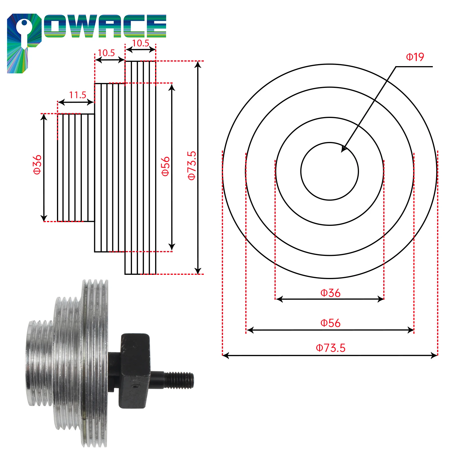 Imagem -05 - Polia de Correia Síncrona Metálica Roda de Sincronização do Motor para Wm210v Bhc210 Hs210 Jy210v Ctc210 Hbm210 Peças Sobressalentes para Torno Peças