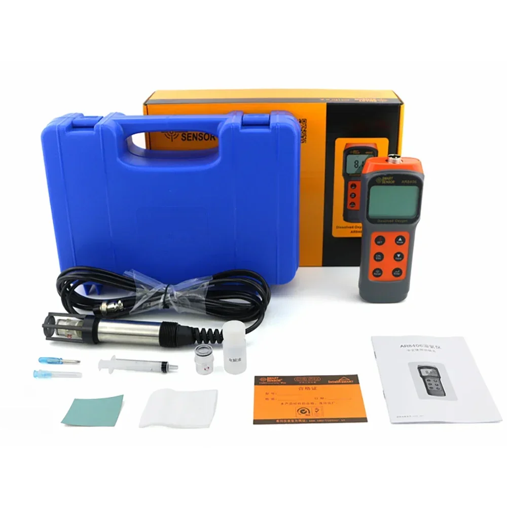 Smart Sensor AR8406 Digital Dissolved Meter DO Tester Water Quality Meter 0.0-30.0 mg/L (mg/L)