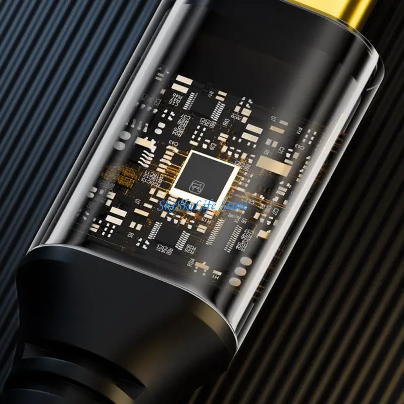 

E65E UsbC Type C 100W 8K60hz Coiled Cable Staight and Elbow Header Optional for File Transfer and Charging 20V5A