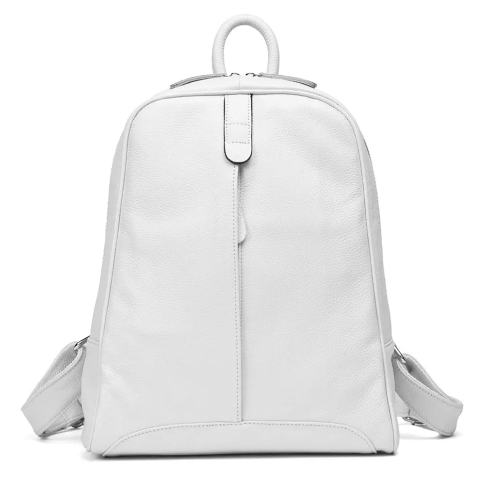 Zency Weicher, modischer Damen-Rucksack aus echtem Leder, mittelgroßer Reiserucksack, Tasche, Adrette, Laptop-Rucksack 7