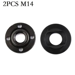 M14 Angle Grinder Replacement Flange Nut Set For 14mm Spindle Thread Angle Grinder Metal-Pressure Plate Power Tool Accessories