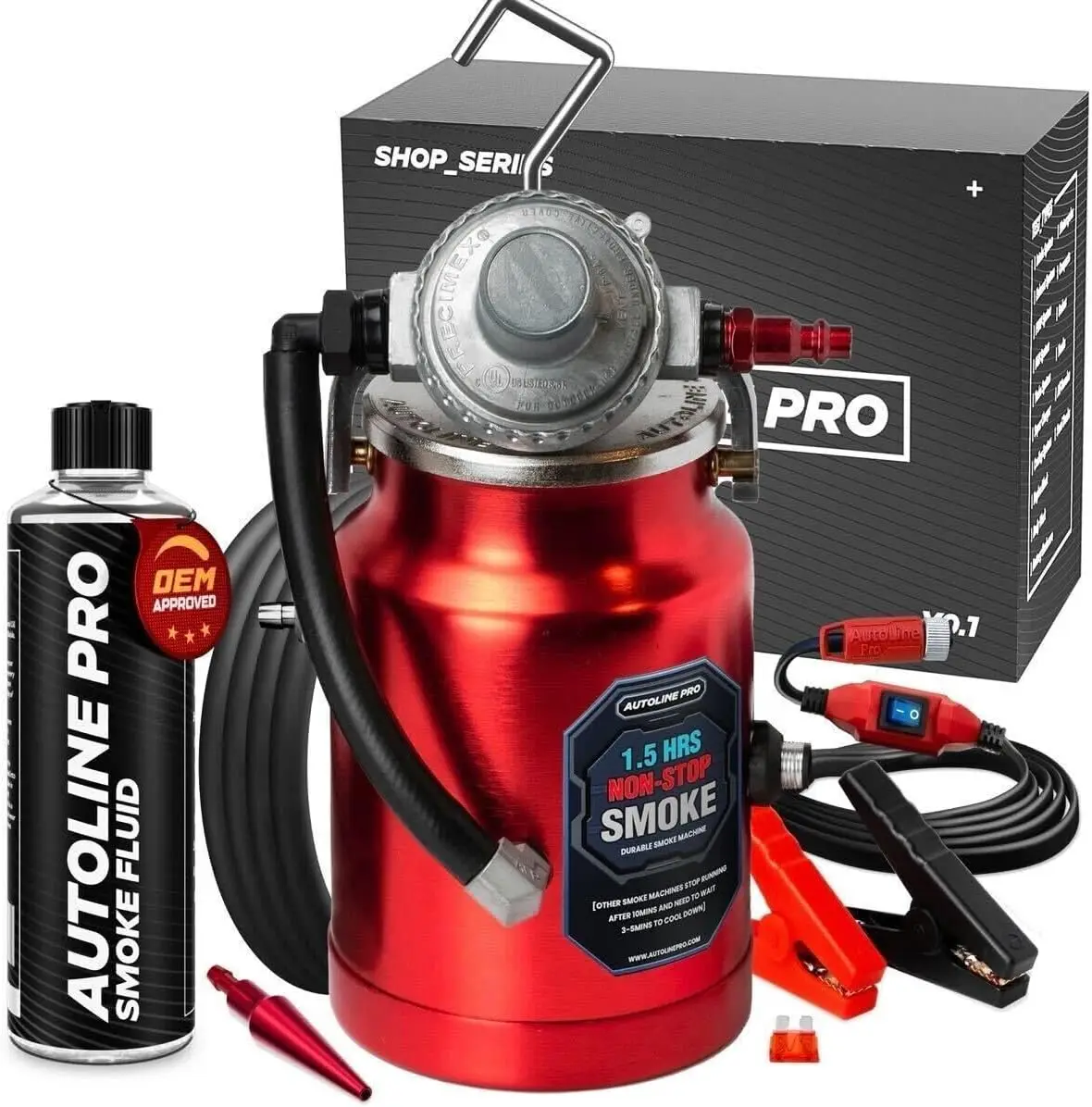 

Профессиональный автомобильный тестер утечки дыма с керамической катушкой — мощный выход для EVAP и вакуумных систем