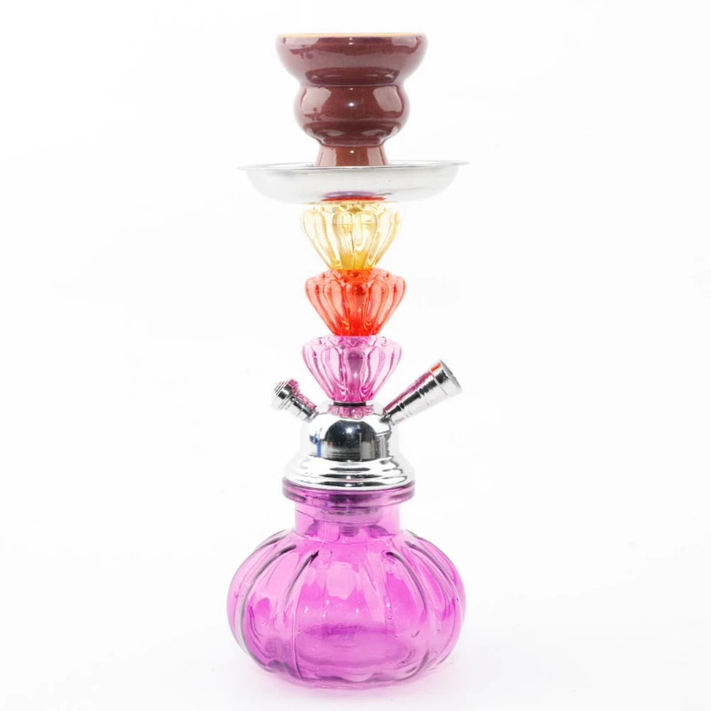 

Puprle Shisha Hookah For Bar Tri Color Hookah Private Use Whole Set Bar Hookah Shisha Kettle Bottle Gift For Friends