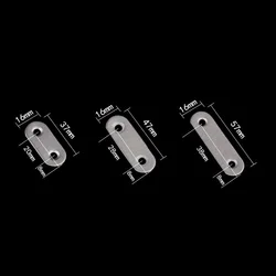 10pcs Stainless Steel Flat Straight Brace Brackets Easy to Install Convenient Use for Wood Furniture Connecting