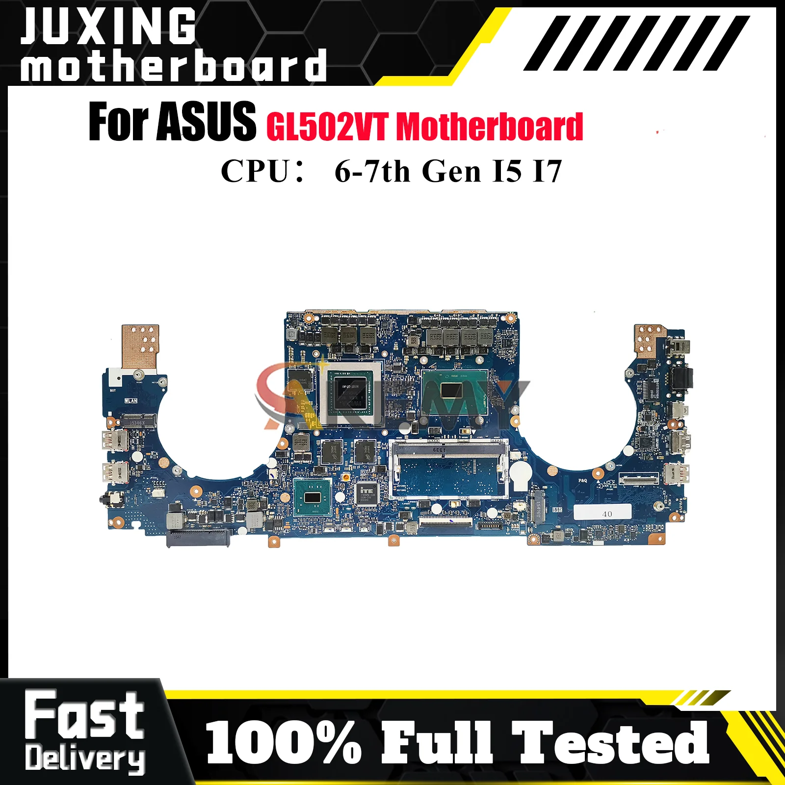 

Материнская плата для ноутбука GL502VT для ASUS ROG Strix GL502VMK GL502V GL502VM, материнская плата для ноутбука с процессором I5 I7, 100% тестирование, ОК, быстрая доставка