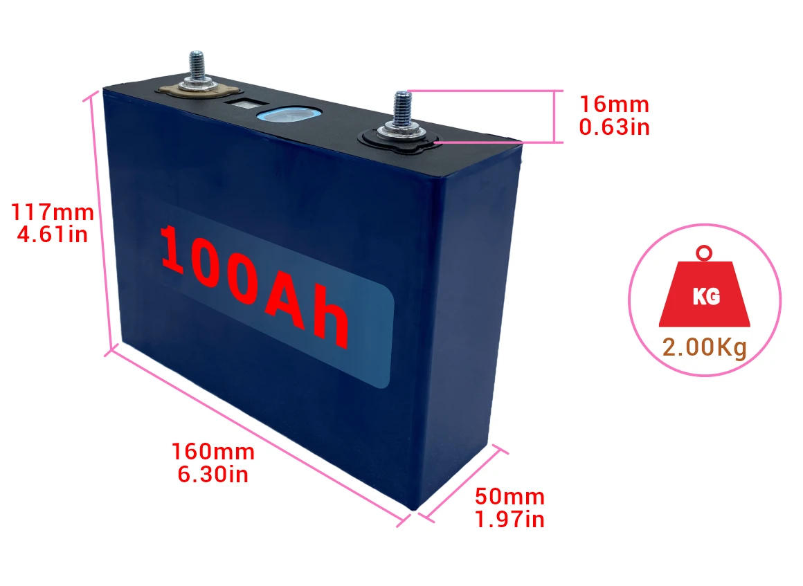 3.2V 100-230Ah for Energy Storage Lifepo4 Battery