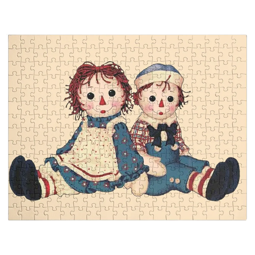 

Raggedy ann and raggedy andy Jigsaw Puzzle Custom Wooden Puzzle Personalized Toy