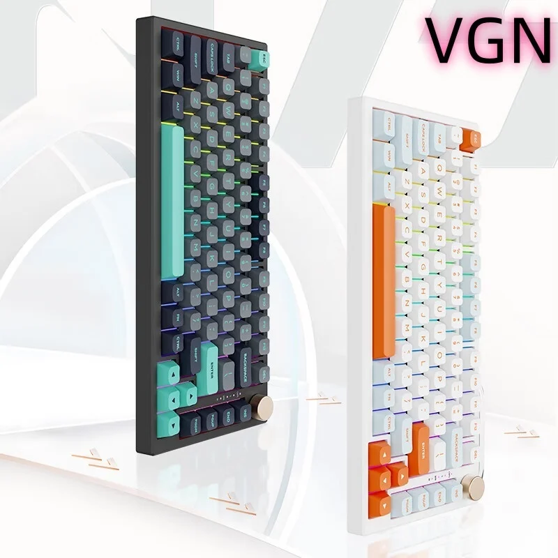 

VGN N75 Mechanical Keyboard Multifunctional Knob Hot Swap RGB Wireless Gaming Keyboard 75% Layout Pc Gamer Accessory