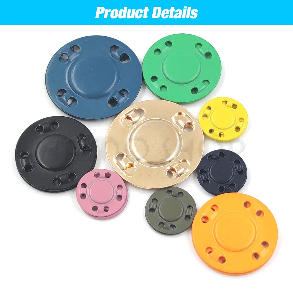 5 Pairs Magnetic Buttons Invisible Metal Button Sewing Supplies For Jacket Coat Cardigan Bag Handmade DIY Sewing Snap Buttons