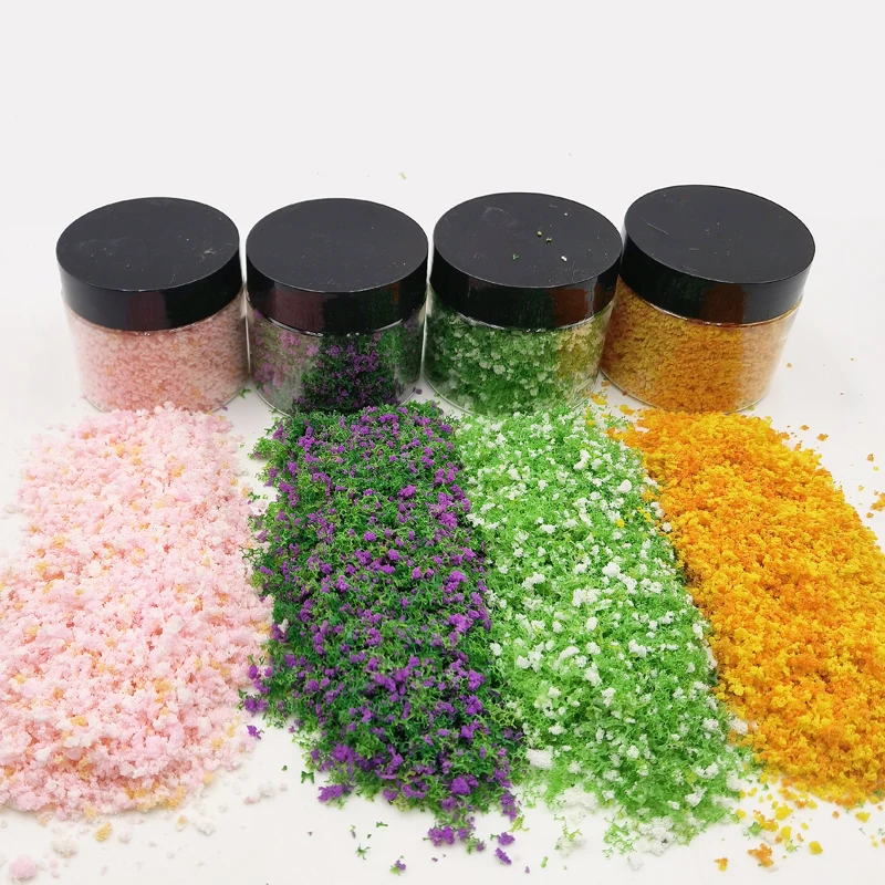 1-3 ミリメートル模擬花粉モデルカラー低木植生偽花モデルツリー作成材料列車モデルプラットフォームデコラジオラマ