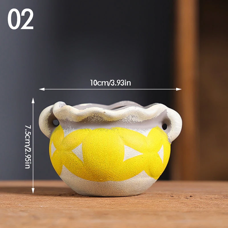 البحر الأبيض المتوسط نمط اناء للزهور الرجعية الأحمر الفخار أواني الزهور خمر المطبوعة الإبداعية السيراميك عصاري المزارعون داخلي في الهواء الطلق