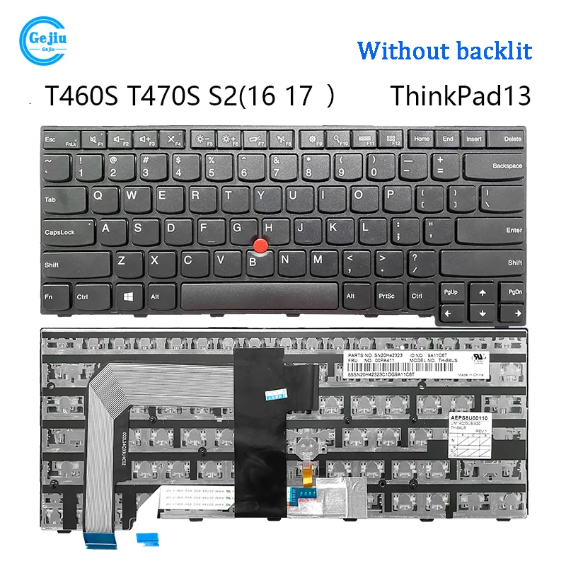New Laptop Keyboard For Lenovo Thinkpad13 T460S T470S S2(16-17)
