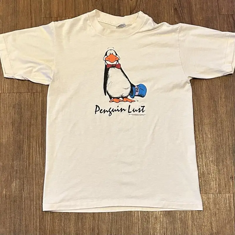Vintage 1986 The Washington Post Opus Penguin Lust Comic Strip camiseta grande