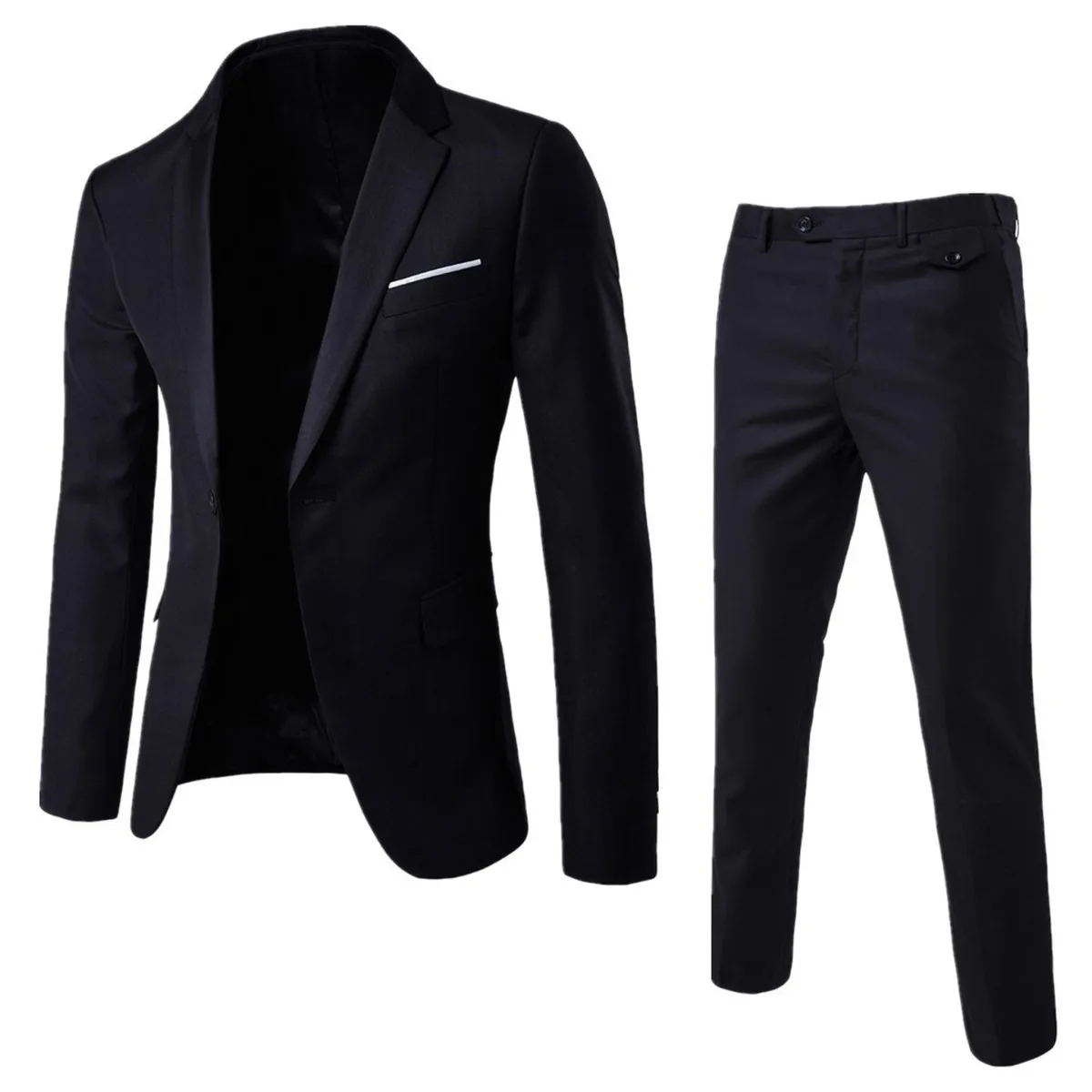 W184 Men's Korean style slim fit suit for groom