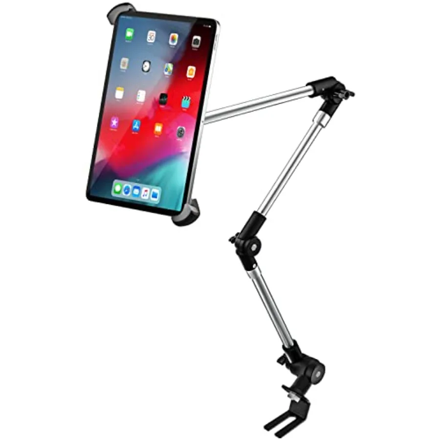 

Car Truck Seat Rail Large Tablet Mount Car Floor Bolt Tablet Holder Stand with 360° Rotation Foldable Arm for iPad Pro 12.9/Air