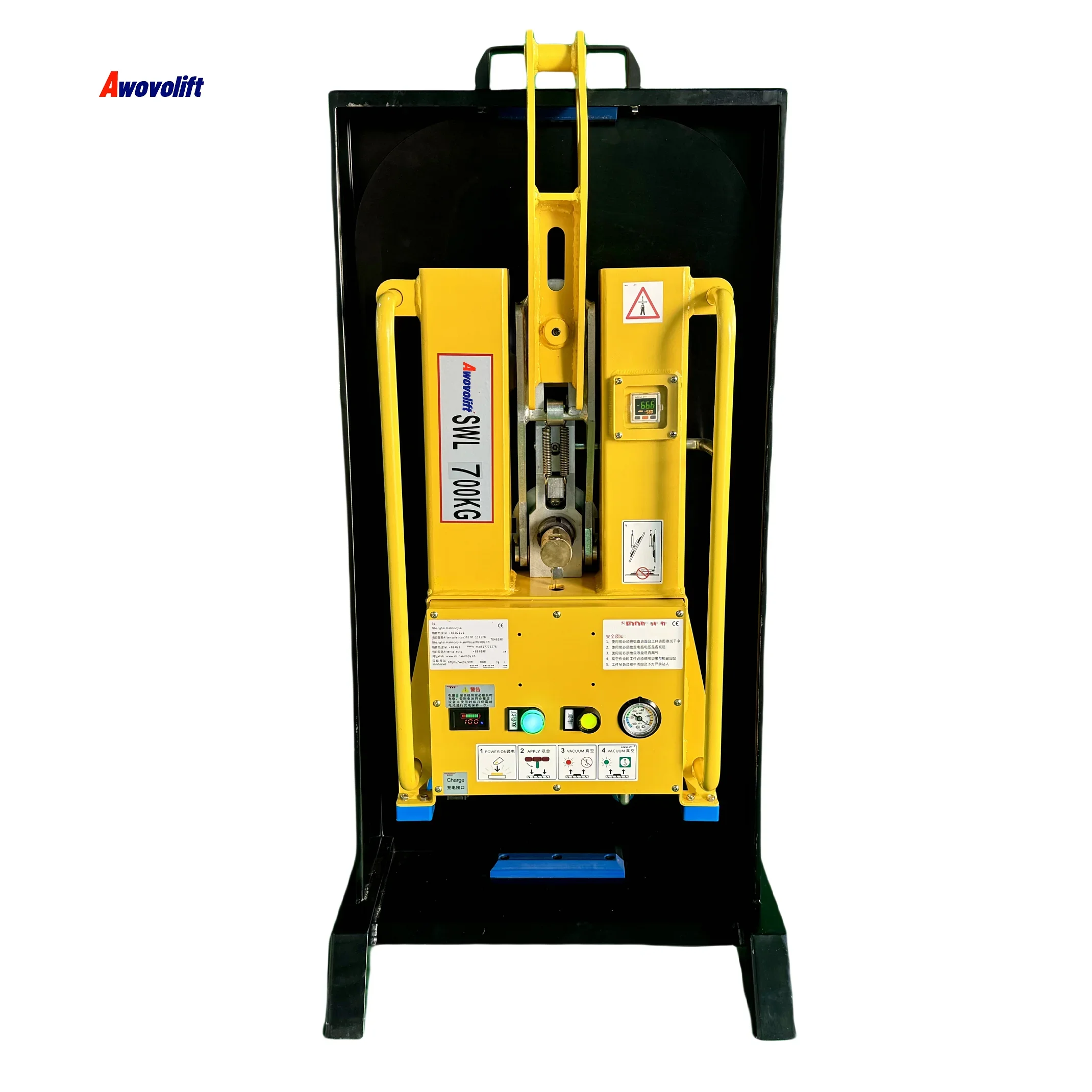 Awovolift Electrical Suction Machine Glass Suction Cup Glass Lifter Vacuum Glass Lifting Equipment Flip and Rotate Lifting 750KG