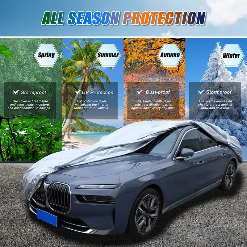 For BMW 7 Series G70 2023-2025+ Car Outdoor Car Cover Anti-UV Sun Shade Snow Rain Dust Protection Cover exterior accessories