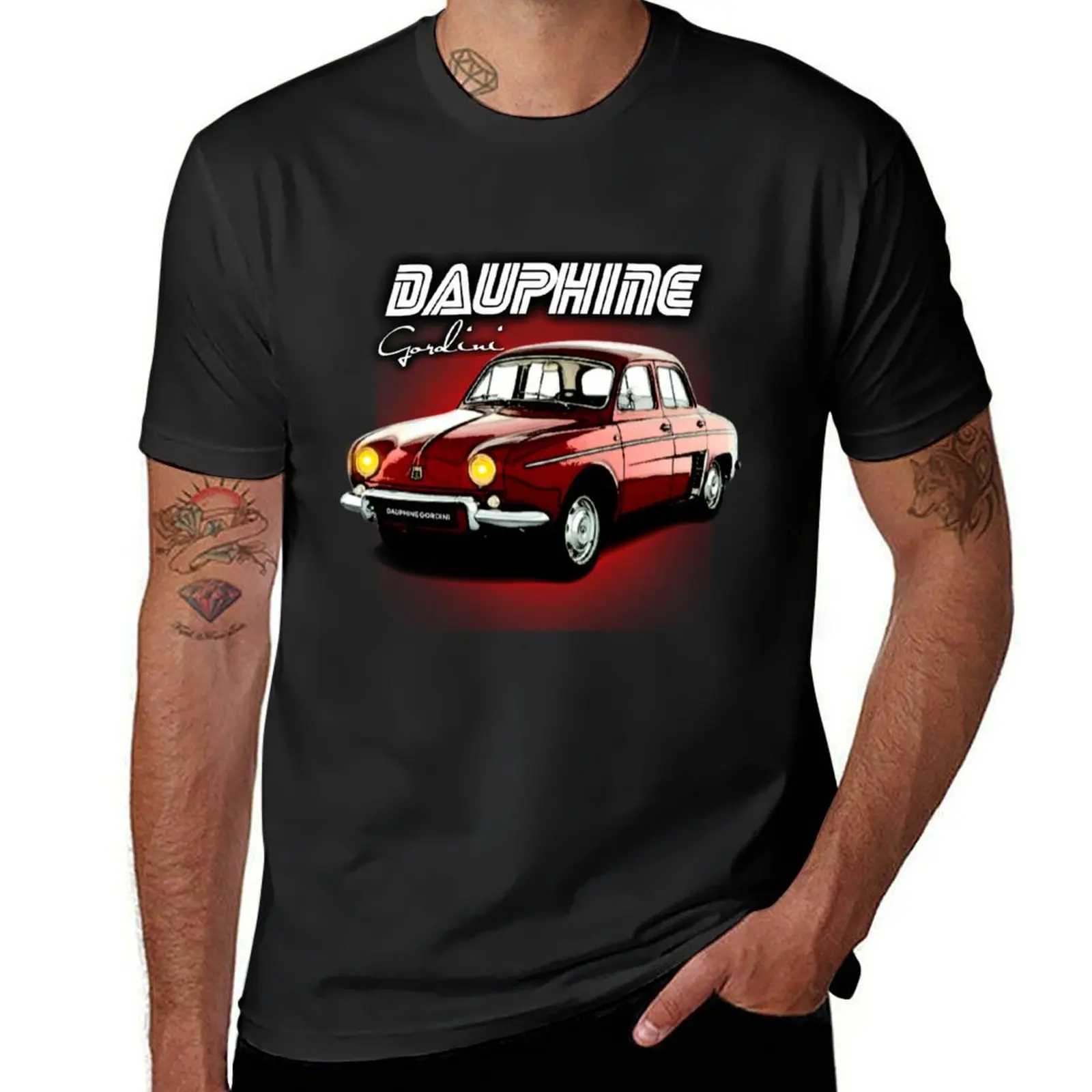 Dauphine gordini T-Shirt vintage clothes Blouse cute tops boys animal print mens big and tall t shirts