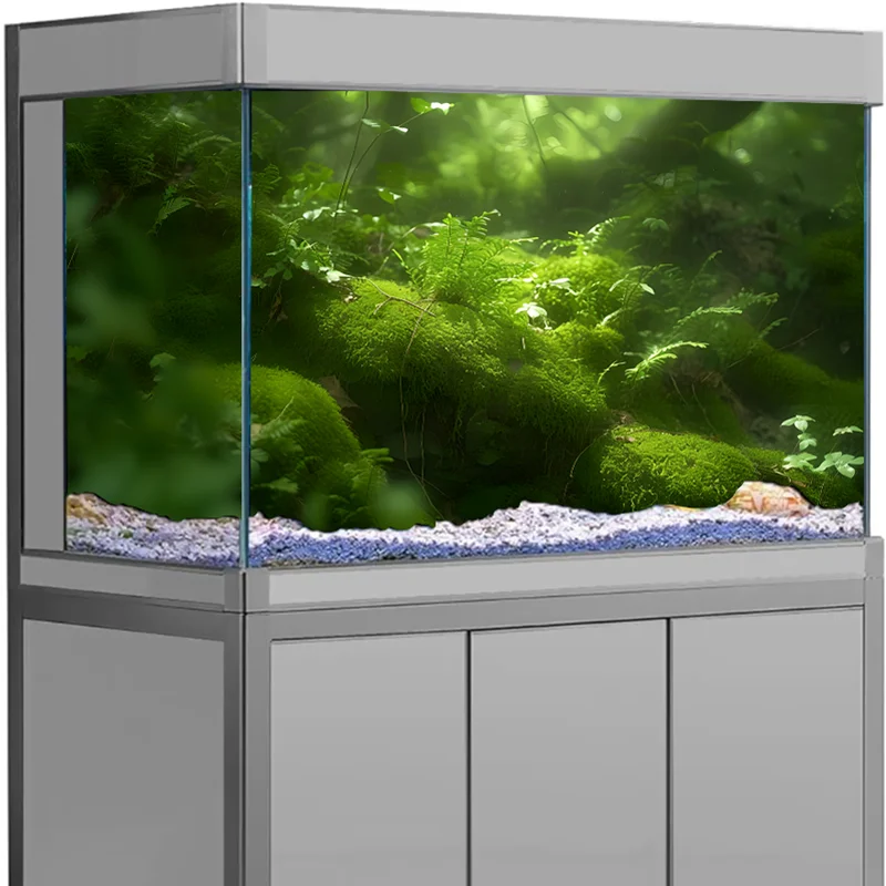

Fish Tank Decor Aquarium Background Sticker Moss Poster Fish Tank Decoration Self Adhesive Wallpaper 3d Background