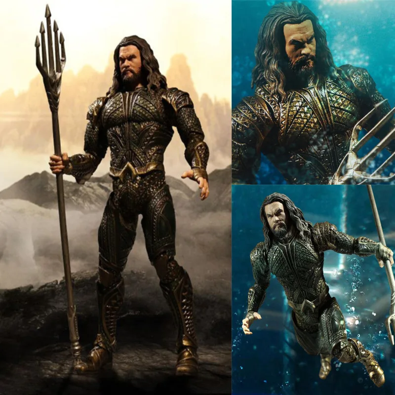 

Шарнирная подвижная аниме экшн-фигурка Aquaman 16 см, коллекционная мультяшная фигурка, игрушки для друзей, подарки