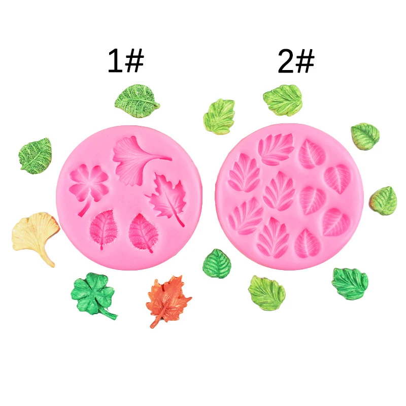 1Pc Leaves Shape Silicone Mold DIY Chocolate Silicone Baking Fondant Cake Decorating Tools Handmade Candle Mold