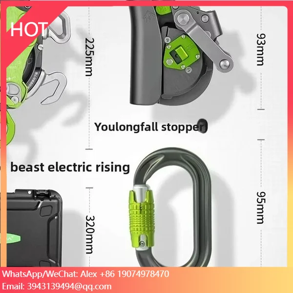 

Канат для подъема и спуска Stock Xdt8653 Xinda Ascender Descender, 200 кг, 10.5-11 мм, для альпинизма, PLC