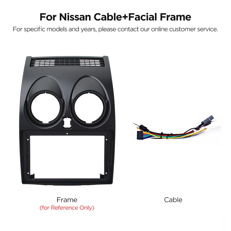 2 Din 9 Inch 10 Inch Auto Middenconsole Radio Frame Kabel Voor Peugeot VW Citroen Fiat Renault Audi Benz BMW KIA Mazda opel Ford
