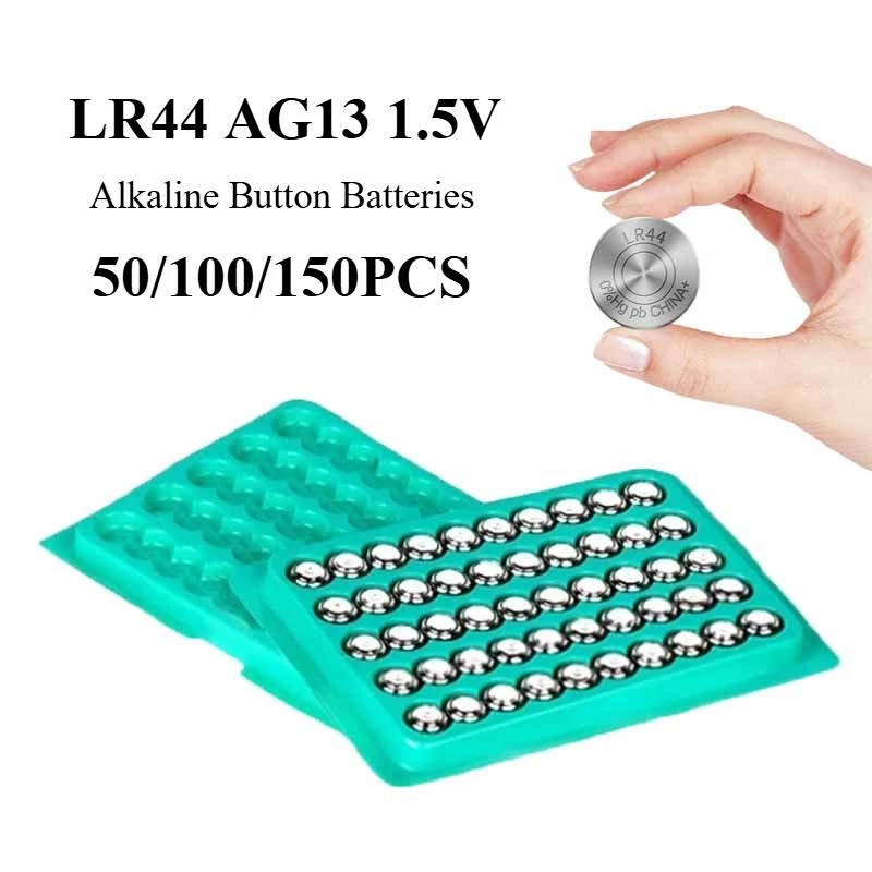 

LR44 AG13 1.5V Alkaline Button Batteries 357 357A A76 GPA76 High Quality Original Cell Coin Battery for Watch Toy Remote Battery