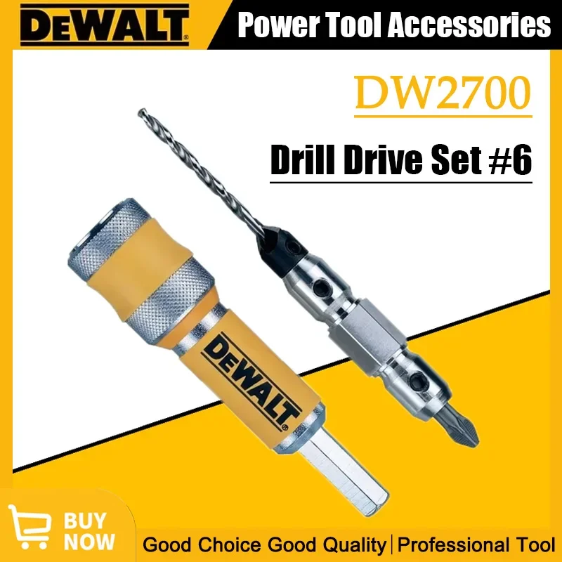 

DEWALT DW2700 #6 Drill Drive Set Drill Flip Drive Complete Unit 2 in 1 Countersink Wood Drill Bit 6mm Accessories