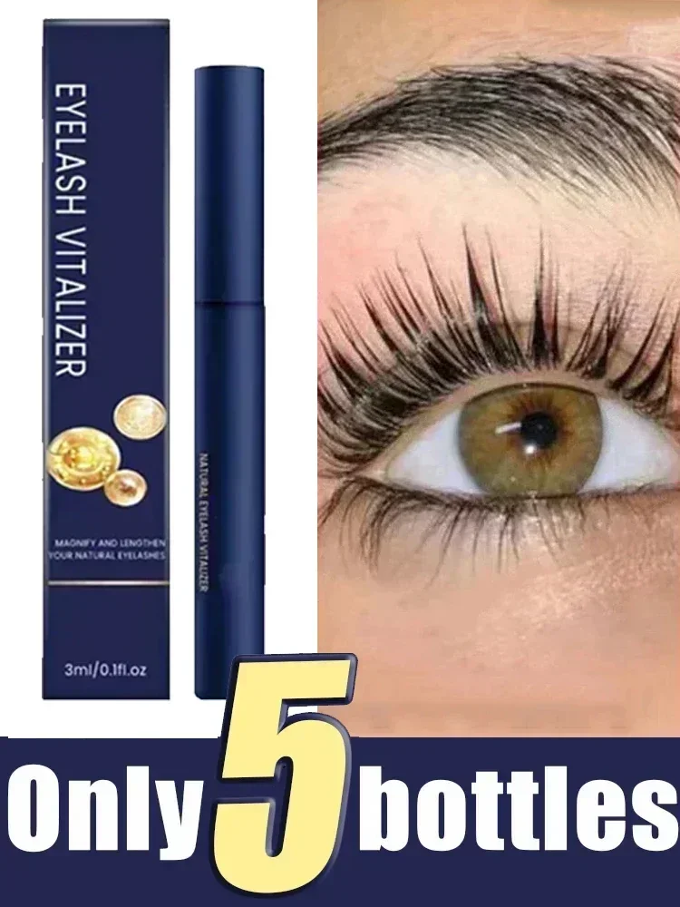 Suero de crecimiento rápido de pestañas, 7 días, potenciador Natural de pestañas, más largas, más gruesas, productos de tratamiento, maquillaje para el cuidado de los ojos